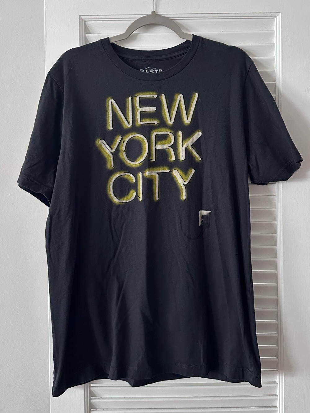 Paste T-Shirts by Jason Laurits — “New York City” Neon Sign Tee, Size XL